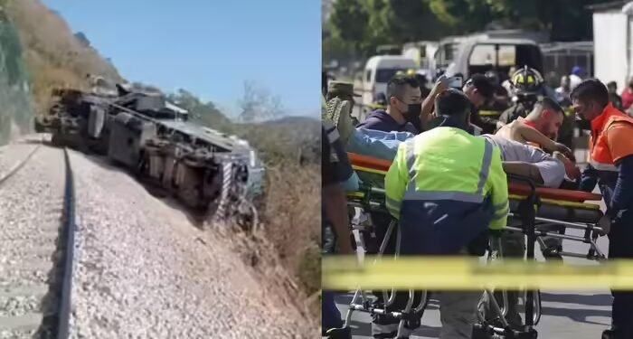 मैक्सिको में भीषण रेल हादसा, पैसेंजर ट्रेन के डिब्बे पटरी से उतरने से 13 की मौत, 98 घायल
