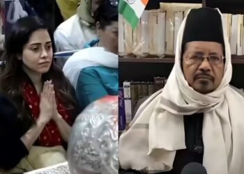 नुसरत भरूचा पहुंचीं उज्जैन महाकाल, तो भड़के मौलाना, चंदन लगाने पर कहा- गुनाह किया, अब कलमा पढ़ो