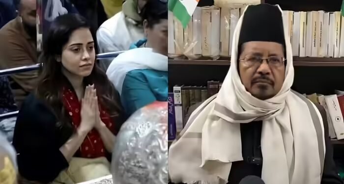 नुसरत भरूचा पहुंचीं उज्जैन महाकाल, तो भड़के मौलाना, चंदन लगाने पर कहा- गुनाह किया, अब कलमा पढ़ो