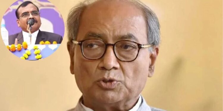 दिग्विजय सिंह ने ब्राह्मण बेटियों पर आपत्तिजनक टिप्पणी करने वाले IAS अधिकारी संतोष वर्मा का किया बचाव