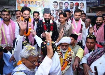 मौला अली के जन्मदिवस पर कांग्रेस सीरत कमेटी ने किया जुलूसे हैदरी का स्वागत