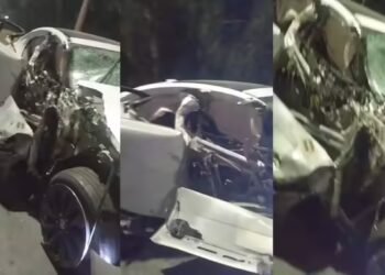 नोएडा: एलिवेटेड रोड पर जगुआर कार और ट्रक की भयंकर टक्‍कर, 19 वर्षीय फलक की मौत, 3 दोस्‍त घायल