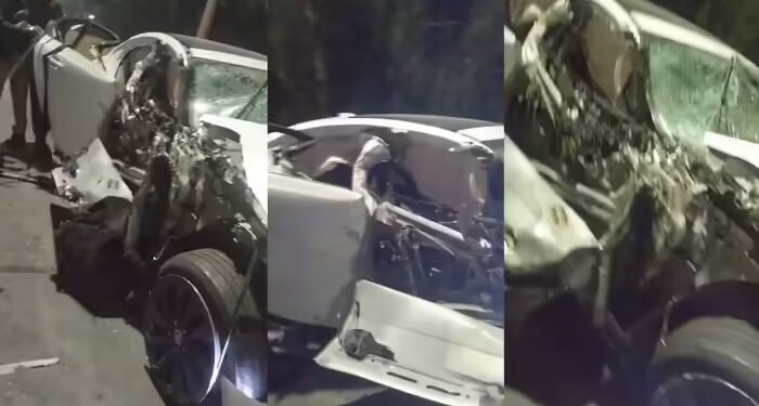 नोएडा: एलिवेटेड रोड पर जगुआर कार और ट्रक की भयंकर टक्‍कर, 19 वर्षीय फलक की मौत, 3 दोस्‍त घायल