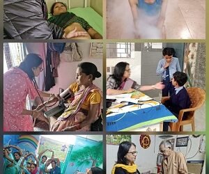 आयुष विभाग द्वारा जिला चिकित्सालय में किया जा रहा आयुष विंग का संचालन