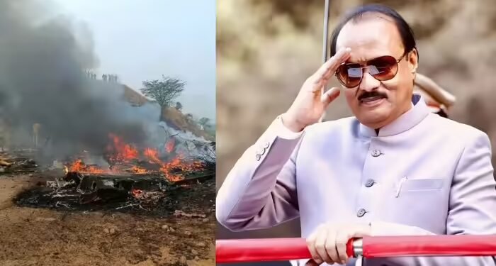 जमीन पर गिरते ही हुआ धमाका, फिर आग और धुआं.. अजीत पवार के प्लेन क्रैश का CCTV फुटेज आया सामने