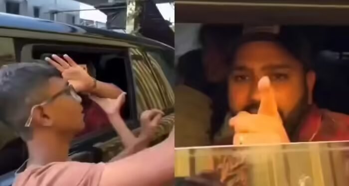 कार में बैठे रोहित शर्मा से सेल्फी के लिए मिसबिहेव, पूर्व कप्तान ने किया तब ऐसा काम