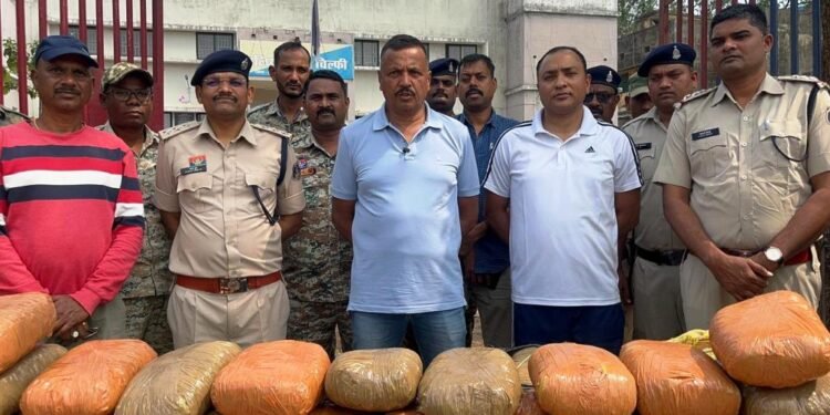 कबीरधाम पुलिस ने जब्त किया 5 करोड़ का गांजा