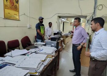 पीएम श्री अरुंधती देवी उत्कृष्ट विद्यालय का औचक निरीक्षण