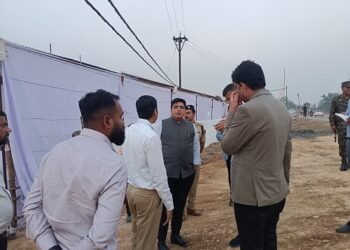 कलेक्टर और एसपी ने किया पाली महोत्सव आयोजन स्थल का निरीक्षण