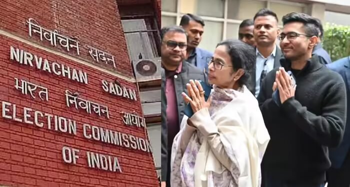 चीफ इलेक्शन कमिश्नर से मिलने पहुंचीं ममता दीदी, अभिषेक बनर्जी हैं साथ, जानें क्या हुई चर्चा?