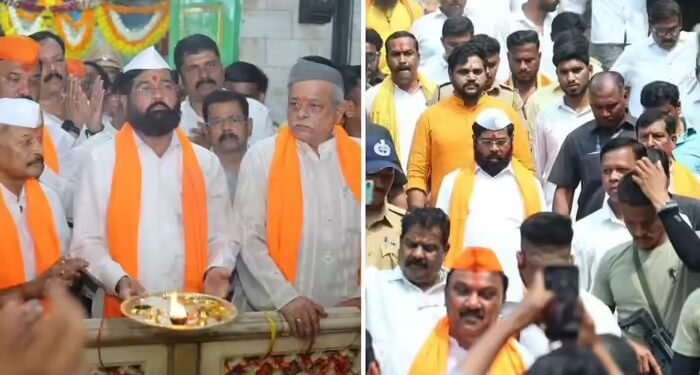 मुस्लिमों की दरगाह, हिंदुओं के मंदिर मलंगगढ़ पहुंचे एकनाथ शिंदे, आरती के बाद लहराया भगवा, कोर्ट के फैसले पर भी बोले