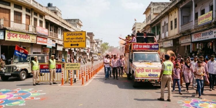 भोपाल में होली और धुरेड़ी को लेकर ट्रैफिक प्लान जारी, दो दिन भारी वाहनों के प्रवेश पर रोक, डायवर्ट रहेंगे रास्ते