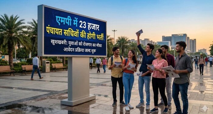 MP में पंचायत सेवा नियम 2026 लागू, 23 हजार पंचायत सचिवों की होगी भर्ती, ग्राम रोजगार सहायकों को मिलेगा 50% कोटा