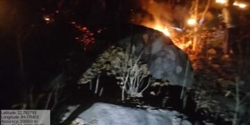 जशपुर वनमंडल में दो स्थानों पर लगी आग पर रातों-रात पाया गया नियंत्रण