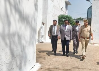प्रधान जिला एवं सत्र न्यायाधीश जिला दुर्ग द्वारा केन्द्रीय जेल दुर्ग का किया गया निरीक्षण