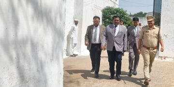 प्रधान जिला एवं सत्र न्यायाधीश जिला दुर्ग द्वारा केन्द्रीय जेल दुर्ग का किया गया निरीक्षण