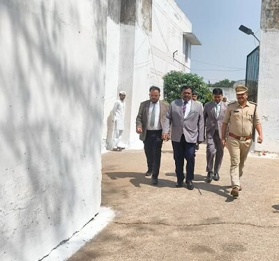 प्रधान जिला एवं सत्र न्यायाधीश जिला दुर्ग द्वारा केन्द्रीय जेल दुर्ग का किया गया निरीक्षण