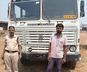 खनिजों के अवैध परिवहन पर की गई कार्रवाई