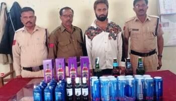 अवैध शराब पर आबकारी विभाग की कार्रवाई, अंतरराज्यीय लेवल की मदिरा जप्त