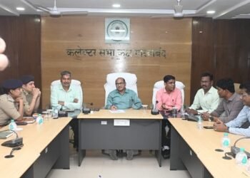 कलेक्टर ने शहर विकास योजना के संबंध में ली बैठक