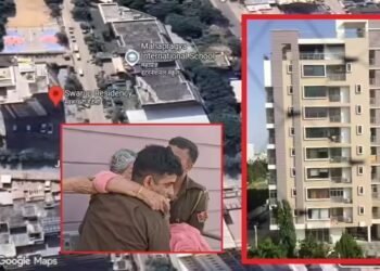 जयपुर के 10 मंजिला अपार्टमेंट में लगी आग, बचने के लिए छत पर पहुंचे लोग, दो परिवार रेस्क्यू