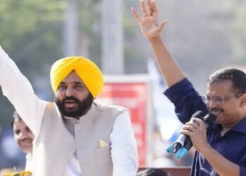 बीजेपी के 30 सालों में भ्रष्टाचार का रेट 10 हजार रुपये हुआ, गुजरात में केजरीवाल ने भगवंत मान के साथ खोला मोर्चा