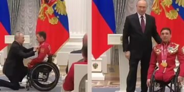 गोल्ड मेडलिस्ट के सम्मान में घुटनों पर झुके व्लादिमीर पुतिन, पैरालंपिक 2026 के नायकों का ऑर्डर ऑफ फ्रेंडशिप से भव्य स्वागत