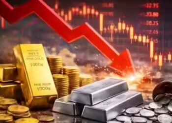 चांदी दो दिन में 28,300 रुपये लुढ़की, सोना भी 8,700 रुपये भरभराया