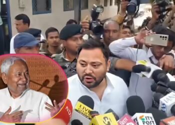 पटना में प्रेस कॉन्फ्रेंस कर बीजेपी पर बरसे तेजस्वी, कहा- नीतीश कुमार के साथ धोखा हुआ