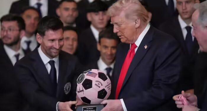 डोनाल्ड ट्रंप ने घर आए लियोनेल मेसी पर दिया बड़ा बयान, इस महान फुटबॉलर से भी बेहतर बताया