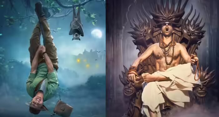 चमगादड़ों के बीच अक्षय कुमार पेड़ से उल्टा लटके मिले, ‘भूत बंगला’ के टीजर के लिए कर रहे इतने जतन!