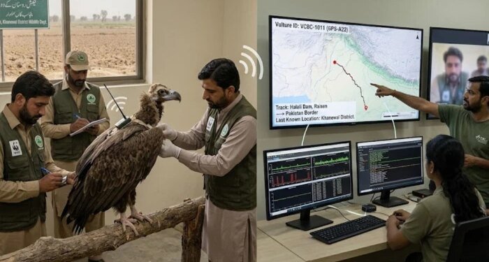 MP का ‘काला गिद्ध’ रायसेन से उड़कर पाकिस्तान पहुंचा, GPS लगा परिंदा तूफान में हुआ जख्मी
