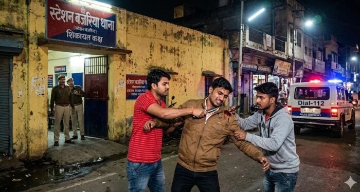 घर के बाहर बदमाश का हंगामा, शिकायत पर नहीं पहुंची डायल-112, थाने पहुंचा युवक तो कर दिया चाकू से हमला