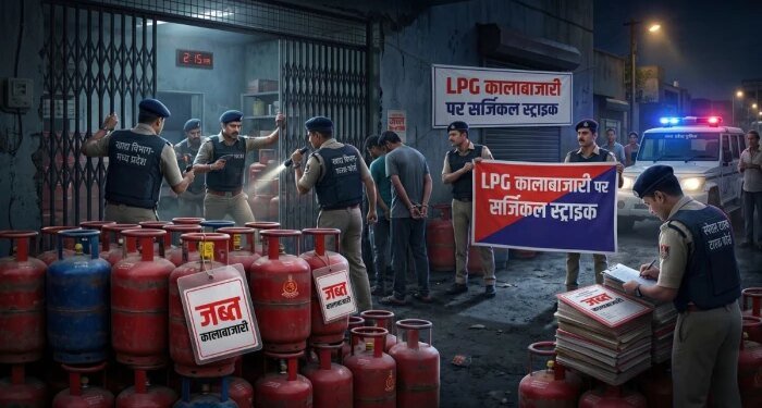 MP में एलपीजी की कालाबाजारी पर सख्त कार्रवाई, 2937 स्थानों पर हुई जांच में 4547 सिलिंडर जब्त, 12 पर FIR