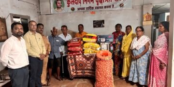 पीएनबी ने कुलदीप निगम वृद्धाश्रम में किया अन्नदान