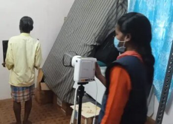 कोंडागांव के मसोरा गांव में पहली बार पहुंची एक्स-रे सुविधा:ग्रामीणों को पंचायत भवन में मिली स्वास्थ्य जांच