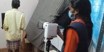 कोंडागांव के मसोरा गांव में पहली बार पहुंची एक्स-रे सुविधा:ग्रामीणों को पंचायत भवन में मिली स्वास्थ्य जांच