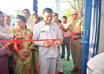 उद्योग मंत्रीलखनलाल देवांगन ने महिला थाना का किया लोकार्पण