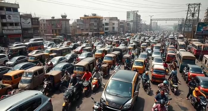 गाजियाबाद: मेरठ तिराहा–मनन धाम रूट पर ट्रैफिक बदहाल, सिग्नल की कमी से सुरक्षा शून्य, 8 KM का सफर जोखिम भरा