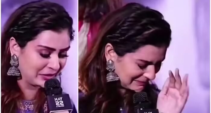 पायल राजपूत प्रेस कॉन्‍सफ्रेंस में फूट-फूटकर रोईं, रोके ना रुके आंसू, छोड़कर जाना पड़ा स्‍टेज