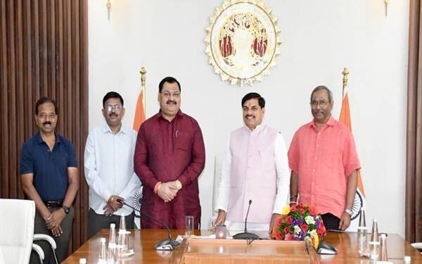 मुख्यमंत्री डॉ. यादव से मिला एनडीएमए का प्रतिनिधिमंडल
