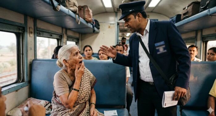 जल्दबाजी में एसी कोच में चढ़ी 75 वर्षीय बुजुर्ग महिला, टीटीई ने मुंह पर मारा मुक्का, टूट गए दांत; FIR दर्ज