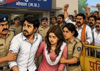 भोपाल: होटल में युवक-युवती को लेकर हंगामा, ‘लव जिहाद’ के आरोप पर थाने का घेराव