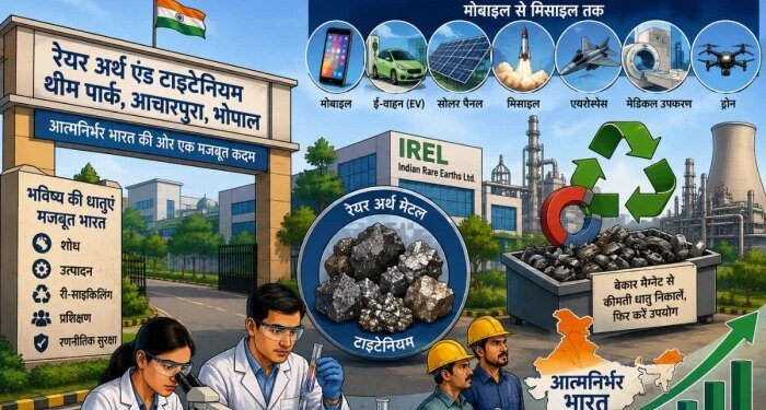 मोबाइल से मिसाइल तक के लिए भोपाल में तैयार होगा ‘फ्यूचर मेटल’; आचारपुरा में बना देश का रेयर अर्थ एंड टाइटेनियम थीम पार्क