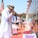 अमित शाह ने अमर वाटिका में शहीदों को दी श्रद्धांजलि, परिजनों से की मुलाकात