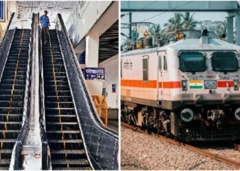 भोपाल रेलवे स्टेशन पर यात्री परेशान, 14 रुपये की पानी की बॉटल मिल रही 20 में; एस्कलेटर भी रहते हैं बंद