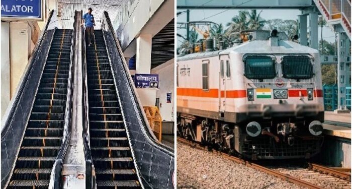 भोपाल रेलवे स्टेशन पर यात्री परेशान, 14 रुपये की पानी की बॉटल मिल रही 20 में; एस्कलेटर भी रहते हैं बंद