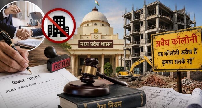 मध्य प्रदेश में बिना रेरा पंजीयन बिक रहीं प्रॉपर्टी, सरकार के नियमों को ठेंगा दिखा रहे बिल्डर