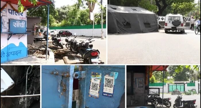 चोरों के निशाने पर VIP इलाका, भोपाल में मंत्रियों के बंगलों के बीच सांची पार्लर का तोड़ा ताला, सामान के साथ DVR भी ले गए चोर