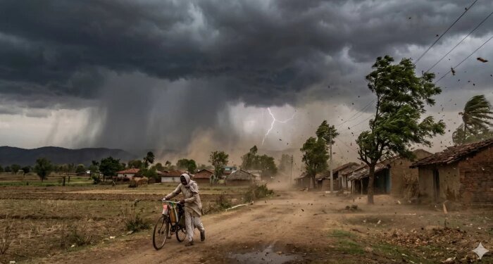 MP में 60 Km/घंटे की रफ्तार से चलेगी आंधी, विदिशा-गुना समेत 3 जिलों में ऑरेंज और 50 जिलों में येलो अलर्ट